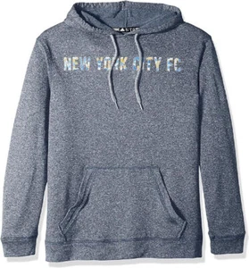 New York City FC Mens BlueTactical Block Climawarm Ultimate Hoodie Sweatshirt - Picture 1 of 6