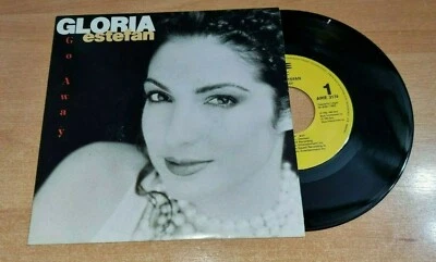 GLORIA ESTEFAN Go away 7" SPANISH PROMO SINGLE VINYL VERY RARE 1993 SPAIN - Image 1 of 3