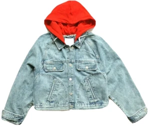 Tommy Hilfiger Damen Jeansjacke Oversized mit Kapuze Größe: L - Bild 1 von 4