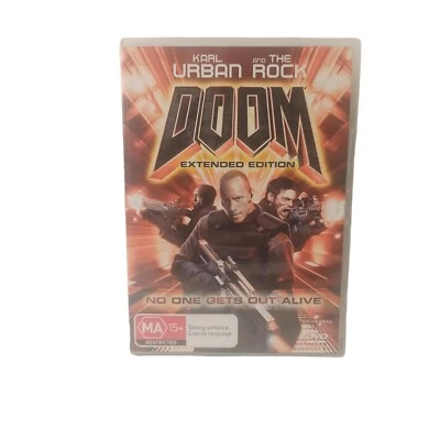 Doom (DVD) Horror Action Adventure Time Travel Game Extended Edition The Rock - Image 1 of 4