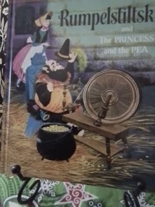 RUMPELSTILTSKIN AND THE PRINCESS AND THE PEA Little Golden Book Sydney 1973 VGC - Picture 1 of 10
