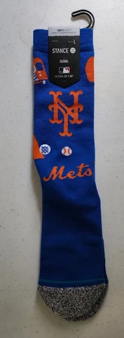 New YorkMets x Stance Mens Socks Size Large 9-12 MLB Licensed Cover