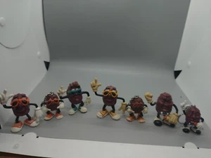 The California Raisins Vintage Figuren 1987 Konvolut 7 Stück. 1 ist von 1988 schlechter Zustand - Bild 1 von 10