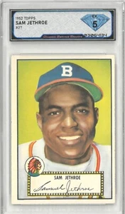 1952 Topps SAM JETHROE #27 💎 DSG 5 EX - Picture 1 of 2