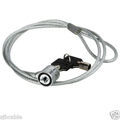 New Notebook Laptop Computer Lock Security Security Lock Cable Chain With Keys  - Image 1 of 4