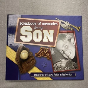 Scrapbook of Memories for My Son Hardcover - Picture 1 of 12