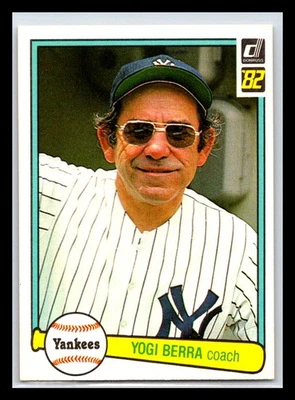 Tarjeta de béisbol Yogi Berra - 1982 Donruss #387 - New York Yankees Foto 1 de 2