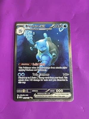 Pokemon Blastoise ex 200/165 MEW EN-151 Special Illustration Rare  - FREE SHIP - Image 1 of 2
