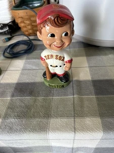 Vintage Boston Red Sox Bobble Head Green Base 1962 Nodder Fantastic Condition - Picture 1 of 4