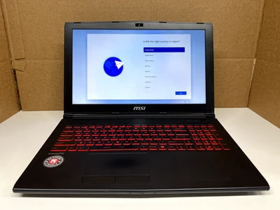 MSI Gaming Laptop | i7‑7700HQ | 16 GB RAM | GTX 1050 Ti | 1 TB + 240 GB NVMe win - Image 1 of 4