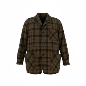 Vintage 70s Pendleton Plaid Virgin Wool 3 Button Blazer Jacket Men’s Size M - Bild 1 von 4