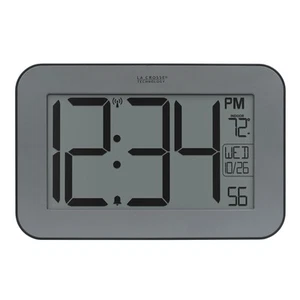 513-02927 Atomic Digital Clock with Indoor Temp and Calendar - 4inch Large Di... - Picture 1 of 7