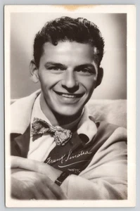 Real Photo Postcard RPPC Frank Sinatra Young c1940s Studio Portrait - Picture 1 of 2