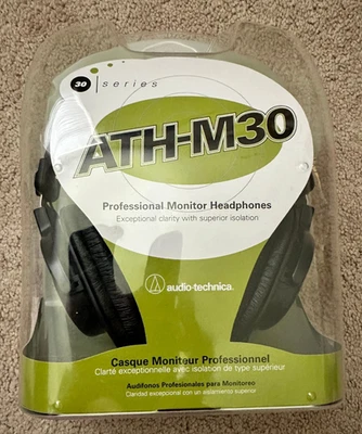 Audio-Tecnica ATH-M30 Professional Studio Monitor Headphones - Image 1 of 3