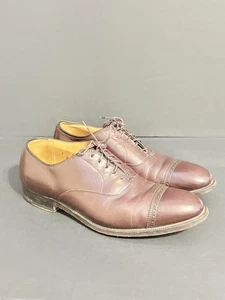 Alden Shoes Mens Size 9 Brown Cap Toe Oxford Balmoral Goodyear Welt USA 905 - Picture 1 of 6
