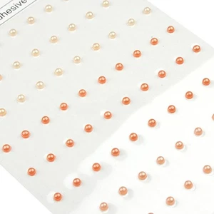 Selbstklebende Perlen - Mix orange - Bild 1 von 2