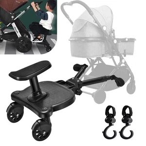 Buggy Board para todos los cochecitos, Vihir Kiddy Board con asiento, estribo viaje compartido - Imagen 1 de 9
