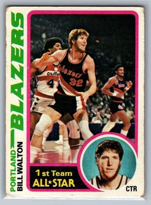 1978-79 Topps - Bill Walton #1 - Salón de la fama en muy buen estado (sin pliegues) Foto 1 de 2