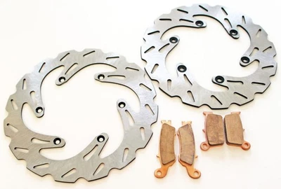 2008 - 2013 Yamaha YZ125 Front and Rear RipTide Brake Rotor and Brake Pads - Image 1 of 4