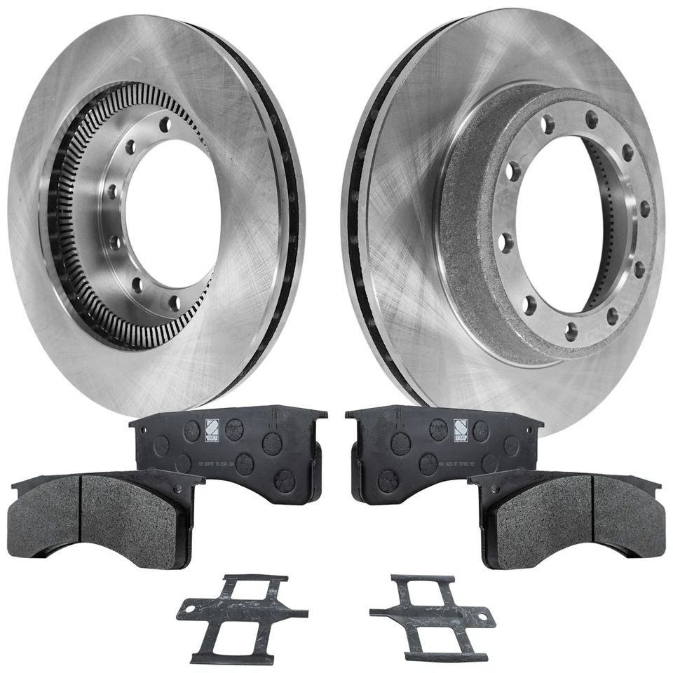 Disc Brake Rotor and Pad Kit For 1998-2005 Freightliner FL70 FL50 Front or Rear - Image 1 of 4