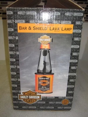 NUEVO EN CAJA Harley Davidson lata de aceite 20” barra protector rara motocicleta motociclista lámpara de lava Foto 1 de 4