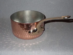 Vintage E Dehillerin Mauviel 1830 6 1/2" Copper Saucepan 2.8mm New Tin Lining - Picture 1 of 14