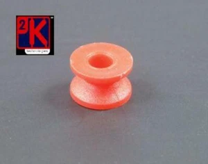 Polea de plástico rojo Expo 26519 - 1 x 10 mm con diapositiva de 4 mm. Agujero - poste de segunda clase - Imagen 1 de 8