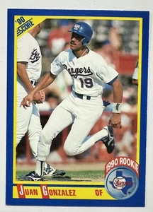 1990 Score - #637 Juan Gonzalez Texas Rangers (RC) - Bild 1 von 2