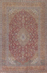 Antique Floral Traditional Ardakan Area Rug 10'x13' for Dining Room Handmade Rug - Picture 1 of 12