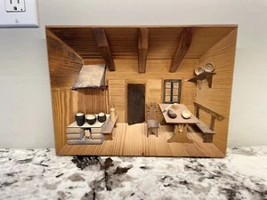 Polish Wooden 3 Dimensional Picture of Country Kitchen - Picture 1 of 11