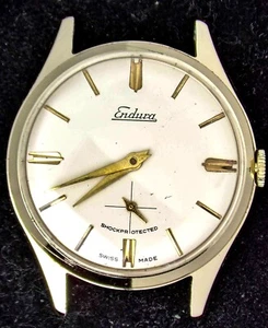 Endura (Swiss) Sub-Dial Aluminum Men's Manual Watch (Vintage) -- Spares/Repairs - Picture 1 of 3