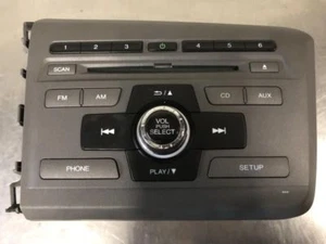 12 HONDA CIVIC HYBRID RADIO STEREO AM FM CD MP3 2XC0 39100TR2A213M1 - Picture 1 of 12