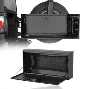 Caja de bloqueo de almacenamiento de mesa de puerta trasera plegable de acero para Jeep Wrangler JK 15-18 - Imagen 1 de 16