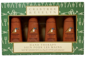 Crabtree & Evelyn Gardeners Hand Therapy Conditioning Cream 4 Tube Set 0.9 oz ea - Picture 1 of 7