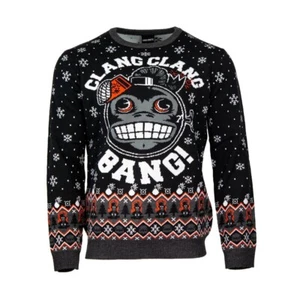 OFFICIAL CALL OF DUTY ZOMBIES MONKEY BOMB UGLY JUMPER SWEATER GAMER GAMING CLANG - Picture 1 of 2