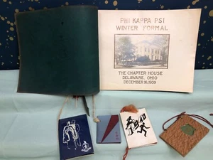 Vintage 1939 1940 PHI KAPPA PSI PHOTOS, DANCE CARDS, WESLEYAN UNIVERSITY NEWS - Picture 1 of 17