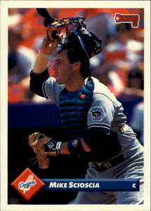 1993 Donruss Baseball Card #508 Mike Scioscia