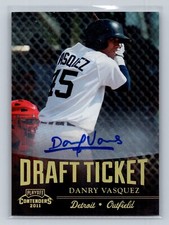 2011 Playoff Contenders Danry Vasquez Draft Ticket Prospect Auto #DT95 Tigers