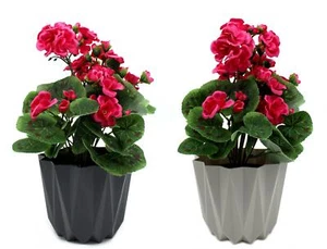 Vaso da fiori in plastica 15,5 x 13 cm sopravaso orchidea erbe vaso per piante flowerpot - Foto 1 di 10