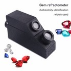 Gem Refractometer Gemological Gemstone W/LED Light &RI Oil Diamond Detector