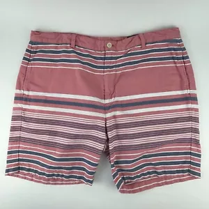 VINEYARD VINES Club Short Herren Gr. 38 rosa blau weiß gestreift Chino Shorts gebraucht, in einwandfreiem Zustand - Bild 1 von 6