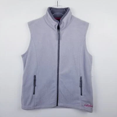 Cabela's Snake River Grey Fleece Vest Women's NWT Pockets Large - Image 1 of 4