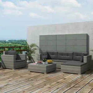 Lounge Set Grey vidaXL - Picture 1 of 4