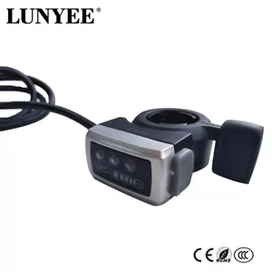 Acelerador de pulgar Ebike con función de reversión pantalla LCD bicicletas de scooter eléctrico - Imagen 1 de 7