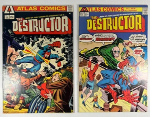 The Destructor #1-2 Atlas Comics 1975 1st app Destructor Steve Ditko Very Good - Picture 1 of 17