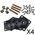4x4x Leg Mounting Plates with Hanger Dags Screws for Stool Coffee Tables