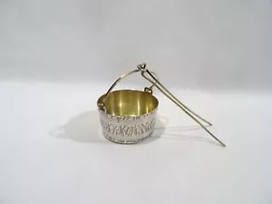 Antiguo Colador De Té De Plata Maciza Con Sello - Bild 1 von 8