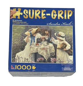 Sandra Kuck Sure-Grip 1000 Piece * Garden Tea Party 39" X 27" Puzzle Sealed NIB - Picture 1 of 2