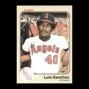 Luis Sanchez 1983 Fleer California Angels #100 NM-MT Vintage!