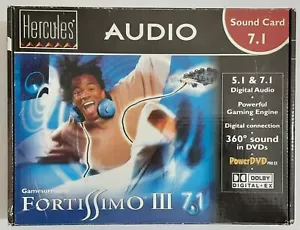 Hercules Gamesurround Fortissimo III 7.1 PCI Soundkarte (CS4624, OVP,retro,2002) - Bild 1 von 8